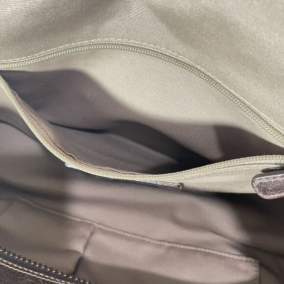 Vintage Y2K Coach Limited Edition Mandy Legacy Brown & Cream Turn Knob Tag - Picture 15 of 15